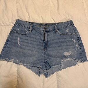 Distressed Jean Shorts